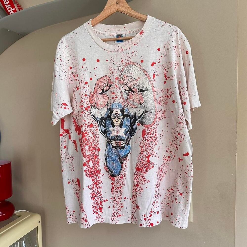 Vintage 1991 Captain America Marvel Shirt